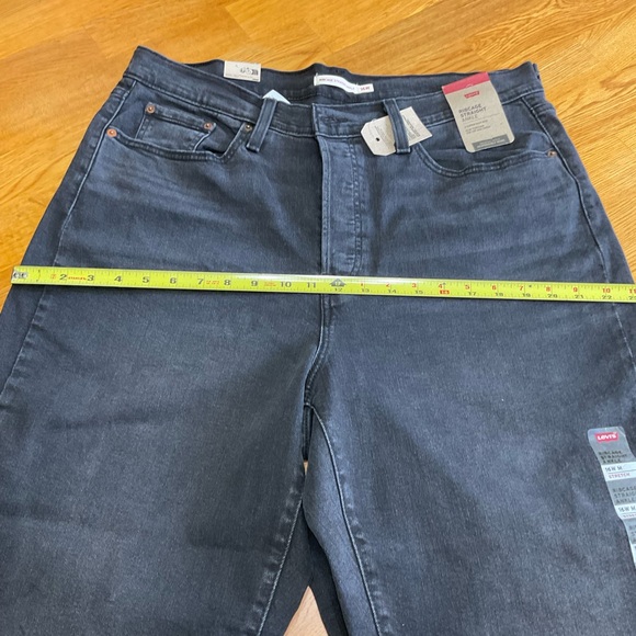 Levi's women's ribcage straight ankle jeans 16w Washed Black Classic Timeless - Picture 8 of 16